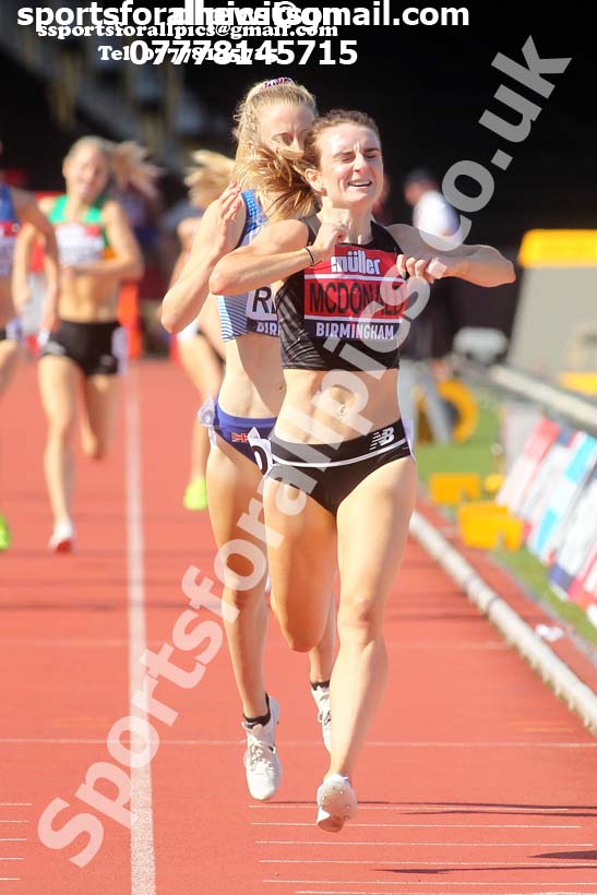 Womens 1500 metres, 2019 Muller British Championships, Alexander Stadium, Birmingham. Photo: David T. Hewitson/Sports for All Pics